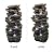 chillscreamni 6-Tier Rockery Outdoor Fountain - 40” H Outdoor Waterfall Fountain with LED Lights for Home&Office Decor, Stacked Rock Cascading Relaxation Garden Fountains Outdoor for Patio, Yard, Deck
