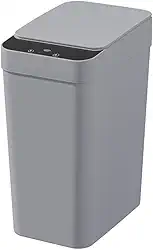 Lixeiras Automáticas com Sensor – Opções de 12L com 3 Modos Inteligentes de Abertura e Fechamento para Cozinha, Banheiro e Escritório (Cinza 12L - 3 Modos)