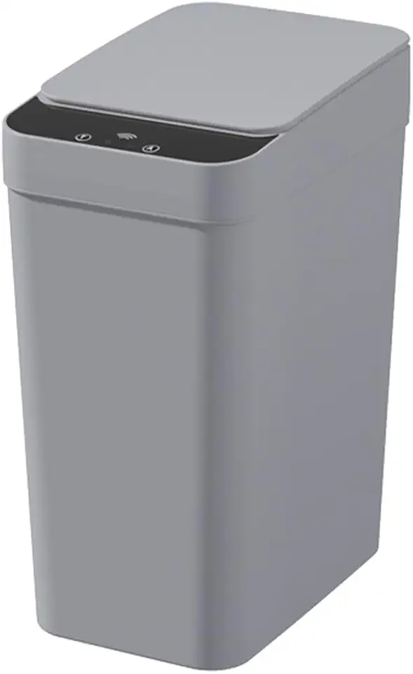 Lixeiras Automáticas com Sensor – Opções de 12L com 3 Modos Inteligentes de Abertura e Fechamento para Cozinha, Banheiro e Escritório (Cinza 12L - 3 Modos)