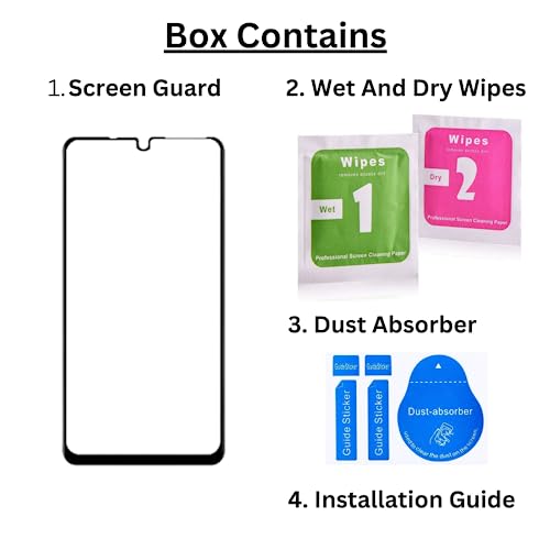 Image of compatible with Poco C65 5G Tempered Glass [with warranty] screen protector guard Full Edge to Edge 9H Full Glue FHD with Easy Installation kit (compatible with PocoC65 / C65)