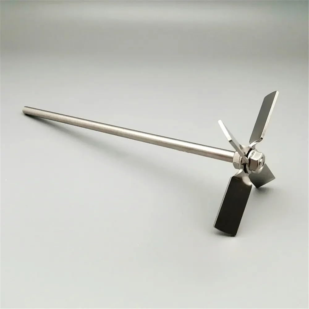 Verrerie et matériel de laboratoire Hélice à quatre pales en acier inoxydable 304 avec tige, diamètre de 40 à 100 mm, for laboratoire(100mm blade with rod)