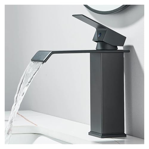 Grifo de cascada monomando para renovar el lavabo de un baño moderno y zen 5