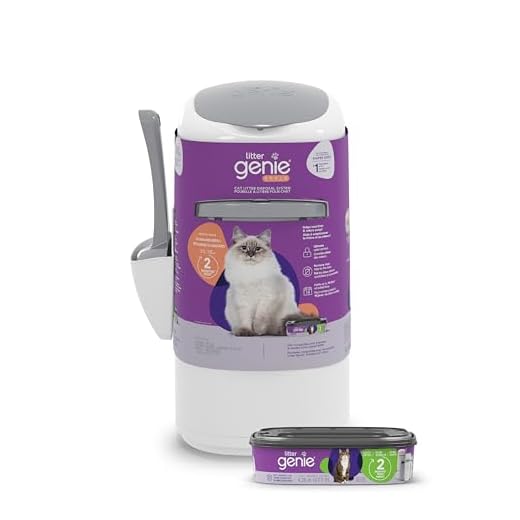 Litter Genie Style Cat Litter Disposal Pail with 14 ft Standard Refill