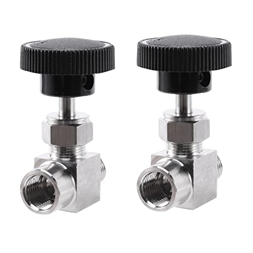 Vanne à pointeau réglable 1/4 pouce mâle acier inox 304 raccord plomberie tube
