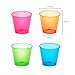 Party Essentials Hard Plastic 1-Ounce Shot Glasses, 50-Count, Assorted Neon