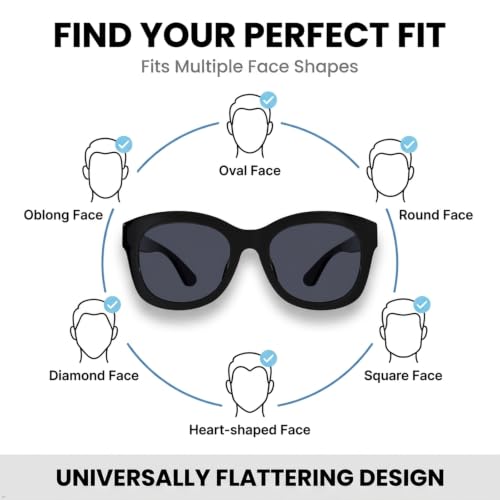 Image of Eyekepper 0.5 Reading Glasses for Women, 5 Pack Retro Readers