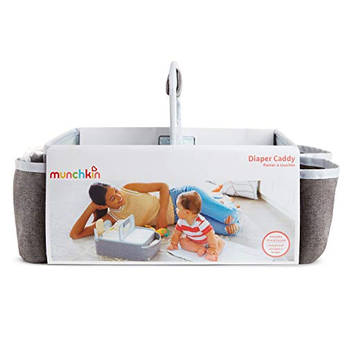 Munchkin Baby Boy's and Baby Girl's Portable Diaper Caddy Organizer (Grey)