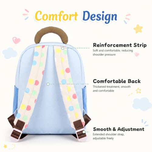 Image of PALAY Mini Toddler Bag for 2-5 Years Cute Cartoon Small Kids Bag with Small Pouch Lightweight Mini Toddler Backpack