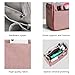 Lckaey Nylon Purse Organizer for neverfull Tote Handbag insert Organizers for longchamp and goyard tote insert 3091Pink-M