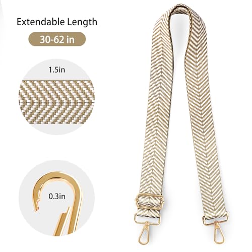 Image of Purse Straps Replacement Crossbody Straps for Purses,Wide Shoulder Strap for Bags Extender Guitar Straps for Handbags
