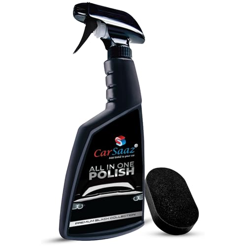 Image of CAR SAAZ All in One Car & Bike Polish 380ml | Multipurpose Polish for Interior, Exterior, Plastic, Leather, Dashboard & All Surfaces | Instant Shine & Long-Lasting Protection