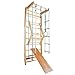 CCLIFE Sprossenwand Turnwand Gym Klettergerüst Holz Sportgerät Kletterwand mit Stange Fitness Kinder Erwachsener ZERRO