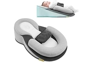 Portable Baby Lounger with Anti-Reflux and Seat Belt