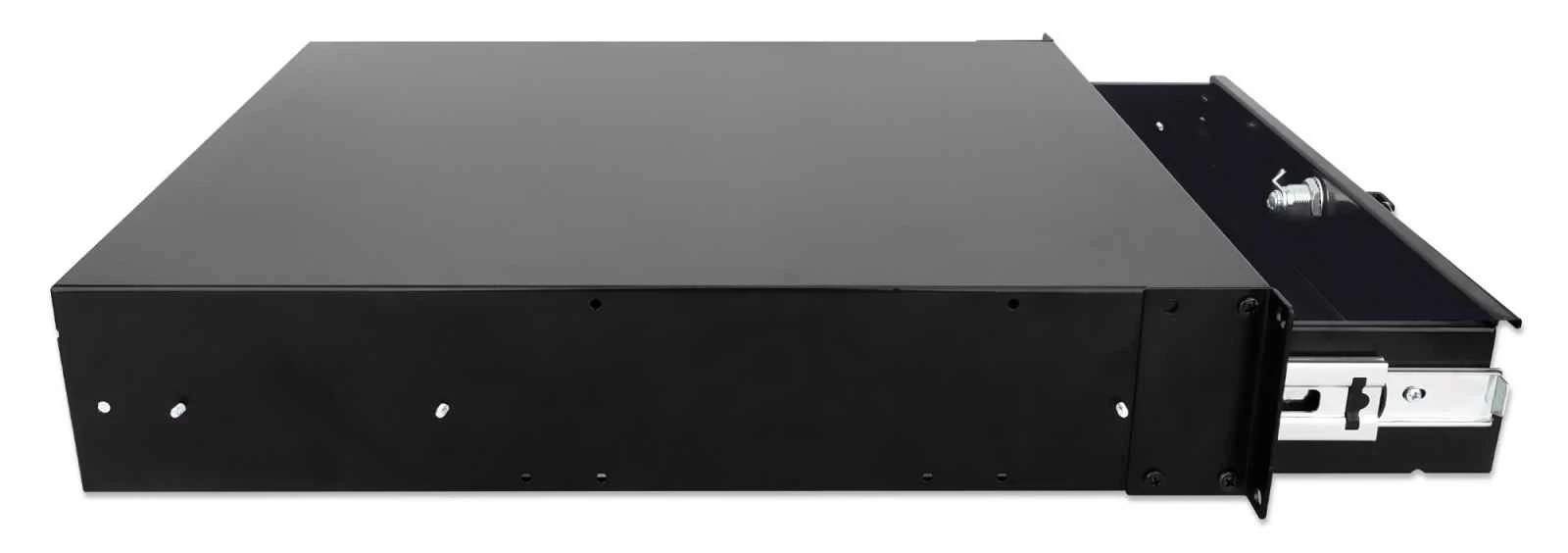 INTELLINET 19IN Storage Drawer 2U Black-