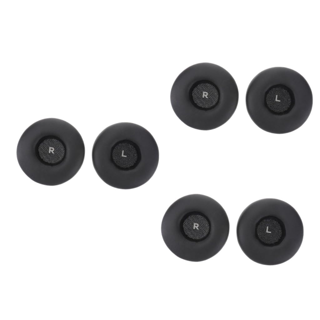 DOITOOL Lot De 3 Paires De Coussinets De Rechange pour Écouteurs Noirs Et Doux pour Une Performance Optimale des Basses