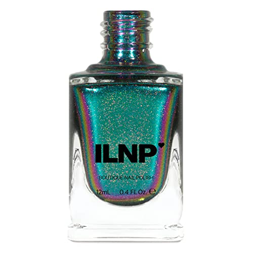 Image of ILNP Sirene (H) - Green, Blue, Violet, Red, Gold Color Shifting Holographic Ultra Chrome Nail Polish