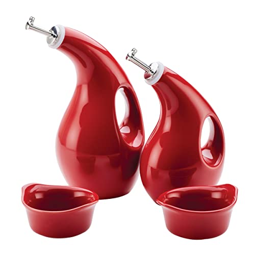 Best Rachael Ray Ceramic Bakeware Set 11 Rachael Ray Serveware Ceramics EVOO and Ramekin Dipper Set