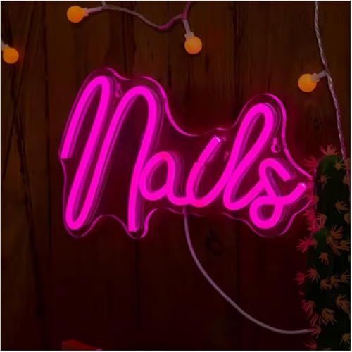 Néon LED Ongles décoration murale institut esthétique et salon de beauté 30cm