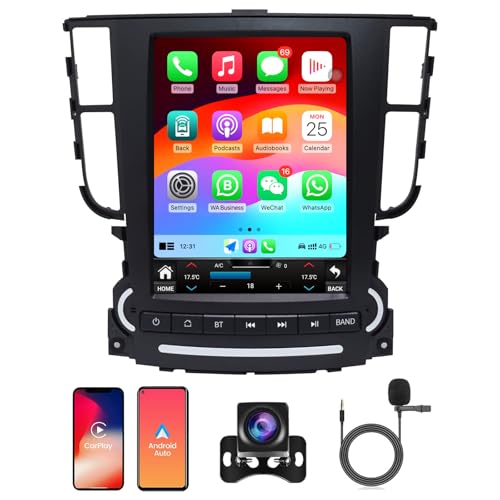 Car Radio Stereo for Acura TL 2004-2008 Radio Replacement Android Auto Car Play GPS Navigation Vertical Screen Tesla Style with DSP in Dash Headunit Multimedia Player Car Audio