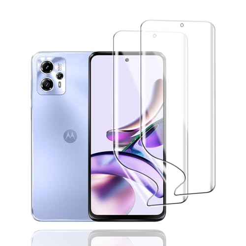 KoasVonson Película Hidrogel para Motorola Moto G13, 2 Piezas: Protectores de Pantalla, 6H Antiarañazos, TPU Flexible, Claridad HD, Tacto Ultrasensible, Compatible ID de Huellas Digitales