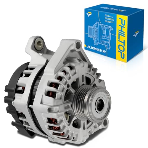 Image of PHILTOP Alternator Compatible with 2012-2015 Cruze 1.4L, 2016 Cruze Limited 1.4L Replacement 11654N 12V 130Amp CW 5-Groove Pulley