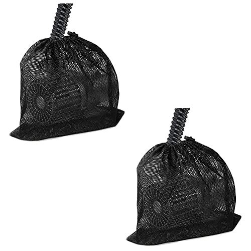 YDDHHB Pump Barrier Bag, 12.3"x 16.3" Pond Pump Filter Bag, Black Media Bag Nylon Pump Mesh Bag for Pond Biological Filters and Outdoor Swimming Pool