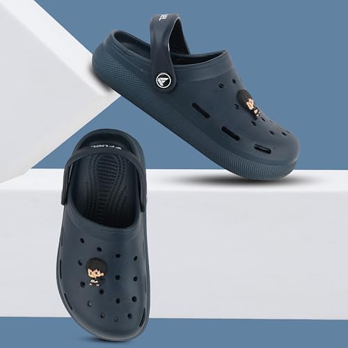 Image of FUEL Hooper Lightweight & Comfortable Pull-On Casual Clogs with Cushioned Footbed for Kids