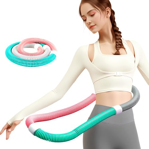 ダイエット用 フラフープ ダイエット用 フラフープ 大人向け 加重デザイン 静音 コンパクト収納 - 1kg 腰部・胸筋・脚・背中トレーニングに最適