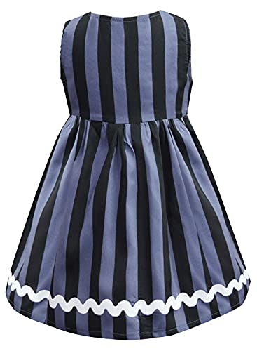 Image of A.T.U.N. (ALL THINGS UBER NICE) Girls Printed Cotton Skater Knee Length Casual Dress for Daily Occasions
