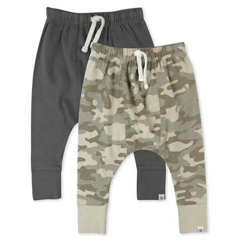 Image of Multipack Honest Pants Joggers Pull on 100% Organic Cotton for Infant Baby and Toddler, Boys, Girls, Unisex