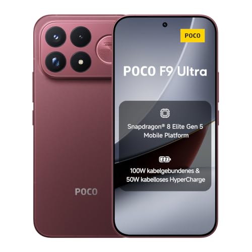 Poco F9 Ultra, Smartphone 16+512 GB, Dark Cherry, 8050mAh Akku, 100W Laden – Ansicht 1