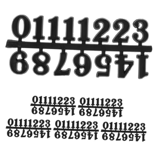 CALLARON 6セット 掛け時計用数字パーツ で読みやすいアラビア数字ブロック 壁掛け時計の修理 交換に モダンデザイン装飾でリビングや寝室に