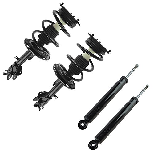 Image of TRQ Front and Rear Complete Strut Assembly & Shock Absorber Kit Complete Strut & Coil Spring Assembly Compatible with 2009-2014 Nissan Murano