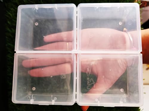 Image of Teraiya's 4 in 1 (with 4 Lid) Plastic Boxes for Storage of Multipurpose Things (Large - 15.5 cm l* 12.5cm b * h 4.5 cm) (1pc)