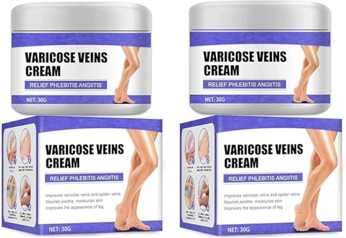 Crema para el cuidado de las venas, crema para las arañas vasculares en piernas, mejora la apariencia de las piernas y la circulación sanguínea, ungüento herbal para venas