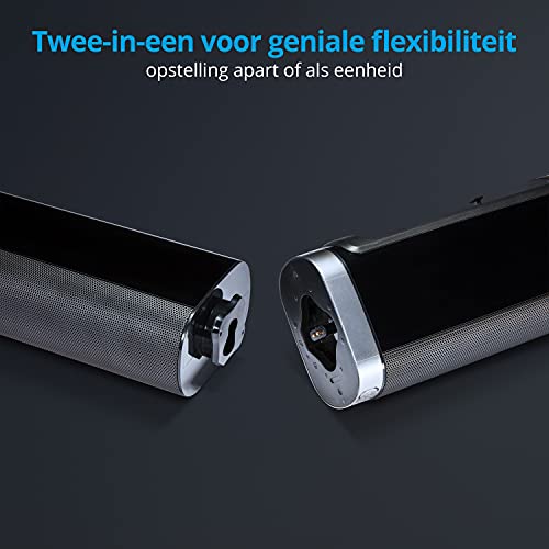 MEDION LIFE P61220 Sound Bar, 2.1 Bluetooth, NFC, 2 x 30 Watt, 60 Watt subwoofer, AUX, Optische ingang, Zwart, MD 44202 - Afbeelding 5