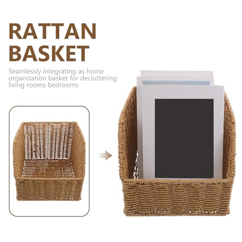 Cesta de almacenamiento para organizar libros en el salón moderno 4