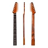 Luooi Maple Electric Guitar Neck, 22 Frets Rosewood Fingerboard, Replacement Neck for Tele/Telecaster Style Electric Guitars