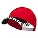 Racing Flag Print Cotton Cap - Red OSFM