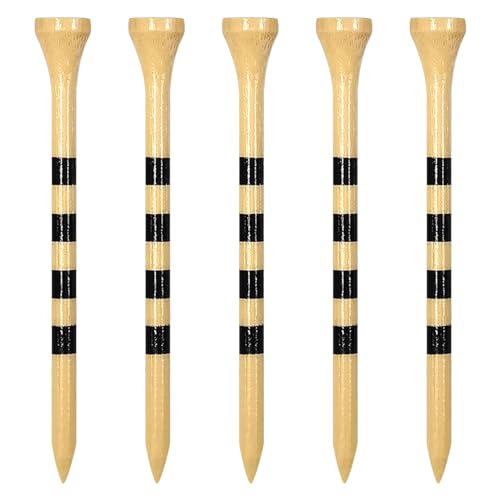 Zivisk Bamboo Golf Tees, 3 1/4 inch Long Tees Golf 100 Count, Strong Sustainable Biodegradable