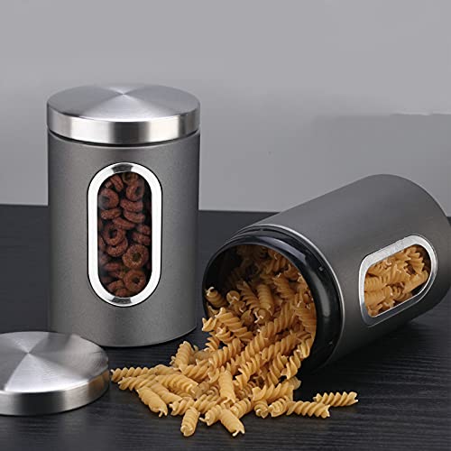 XINGGANG Recipiente para Alimentos, Bote para Conservar Alimentos, Café, Té Sellados en Cocina, Tarro Sellado 1.5L per… - Imagen 5