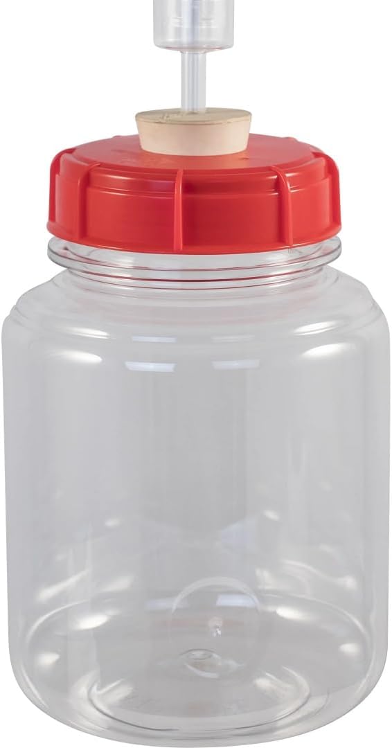 7 Gallon Wide Mouth Plastic Fermenter with Spigot, Stopper, & Air Lock