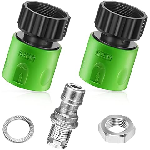 Dreyoo Cub Cadet Deck Wash Adapter Quick Connect Kit, Garden Water Hose Attachment Fittings, Riding Lawn Mower Cleaning Accessories, Compatible with MTD, Troy-Bilt, Craftsman Lawn Mower Tractor Cover