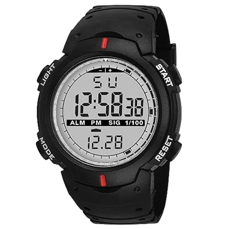 Sport Digital Black Dial Men's Watch