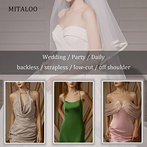 Mitaloo Silicone Sticky Bra Adhesive Invisible Bra Backless Strapless Bra Nipple Cover Pasties For Women #TOP3