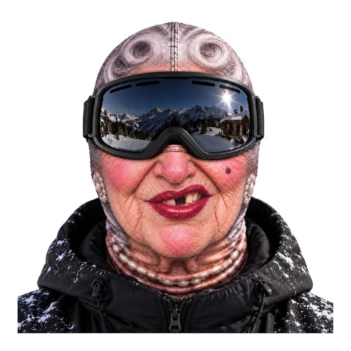 Funny Ski Mask Realistic Full Face Balaclava Old Man Ski Mask - image 4