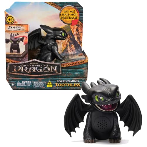 Dreamworks How to Train your Dragon, Interaktiver Mini-Drache Ohnezahn, Figur mit Soundeffekten, Spielzeug für Kinder ab 4 Jahren Dreamworks How to Train your Dragon, Interaktiver Mini-Drache Ohnezahn, Figur mit Soundeffekten, Spielzeug für Kinder ab 4 Jahren