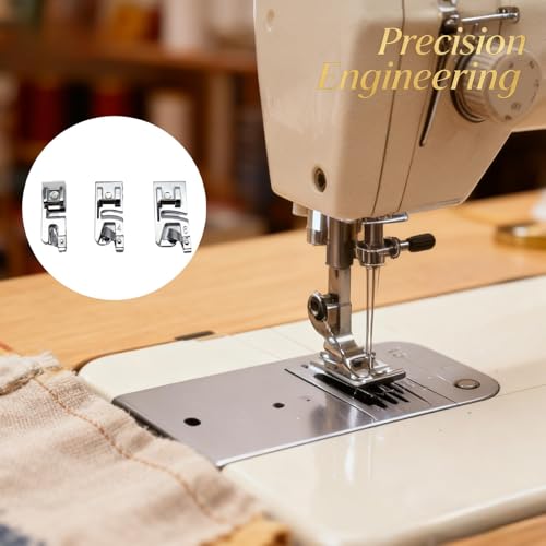 Set de 6 Pies Dobladillo Enrollado 3mm 4mm 6mm Para Máquina de Coser miniatura 6
