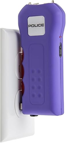 Miniatura 5 de Police Stun Gun Burn Pepper Spray Combo Mujeres Hombres Autodefensa - 512 Morado