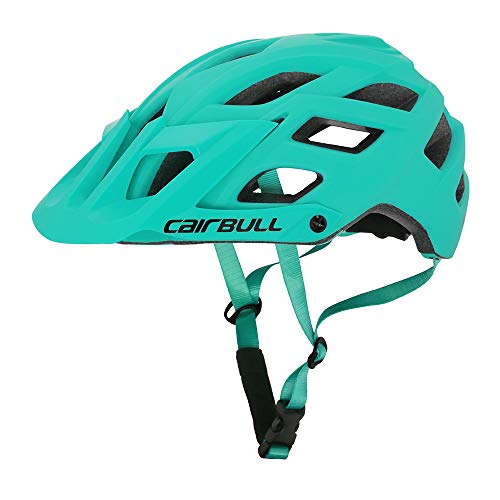Cairbull Aerodinámica Casco de Bicicletta, Unisex Adulto, Ajustable 55-61 cm con Visera (Mint Green, Adultos(55-61cm))